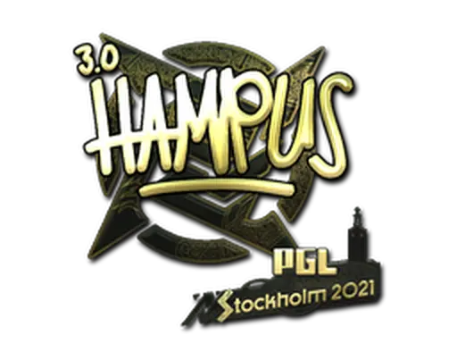 Sticker | hampus (Gold) | Stockholm 2021