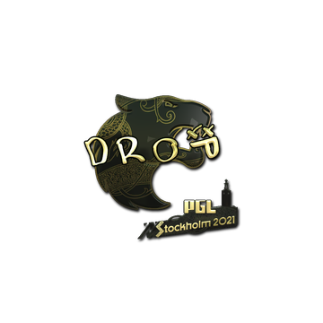 Sticker | drop (Gold) | Stockholm 2021