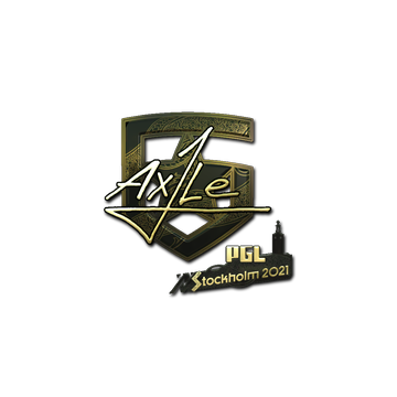 Sticker | Ax1Le (Gold) | Stockholm 2021