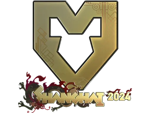 Sticker | MOUZ (Gold) | Shanghai 2024