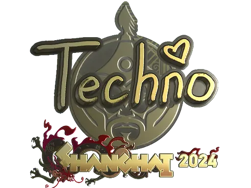 Sticker | Techno4K (Gold) | Shanghai 2024