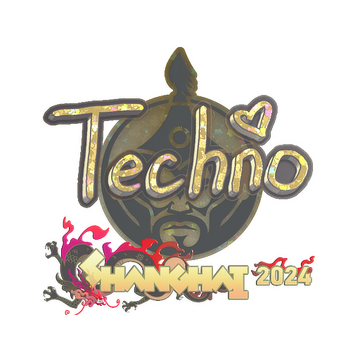 Sticker | Techno4K (Glitter) | Shanghai 2024