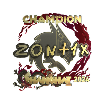 Sticker | zont1x (Gold, Champion) | Shanghai 2024