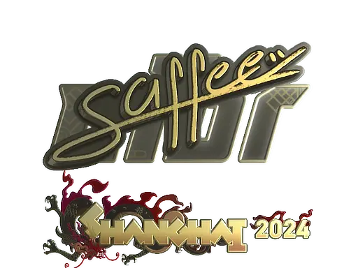 Sticker | saffee (Gold) | Shanghai 2024