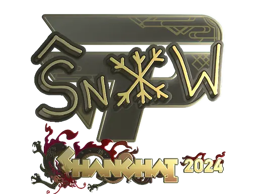Sticker | snow (Gold) | Shanghai 2024