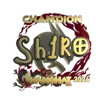 Sticker | sh1ro (Gold, Champion) | Shanghai 2024