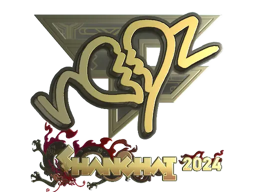 Sticker | ropz (Gold) | Shanghai 2024