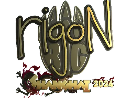 Sticker | rigoN (Gold) | Shanghai 2024