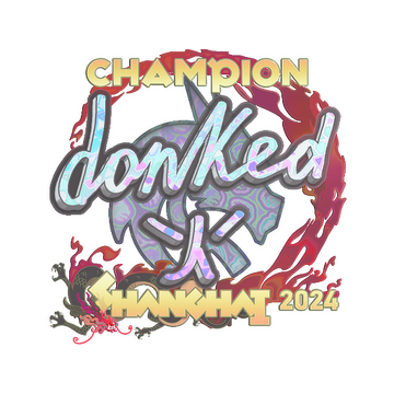 Sticker | donk (Holo, Champion) | Shanghai 2024