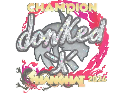 Sticker | donk (Glitter, Champion) | Shanghai 2024