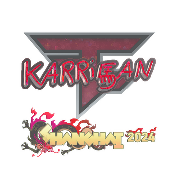 Sticker | karrigan (Glitter) | Shanghai 2024