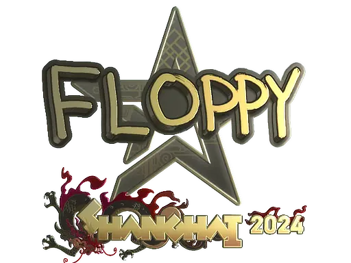 Sticker | floppy (Gold) | Shanghai 2024