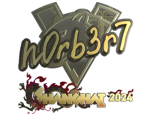 Sticker | n0rb3r7 (Gold) | Shanghai 2024