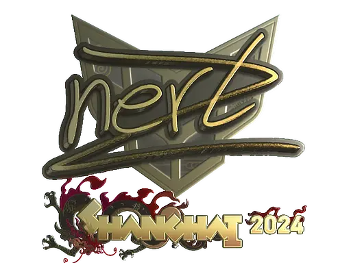 Sticker | NertZ (Gold) | Shanghai 2024
