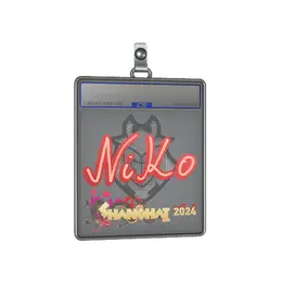 Sticker Slab | NiKo | Shanghai 2024 image
