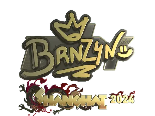 Sticker | brnz4n (Gold) | Shanghai 2024