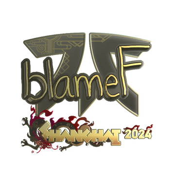 Sticker | blameF (Gold) | Shanghai 2024