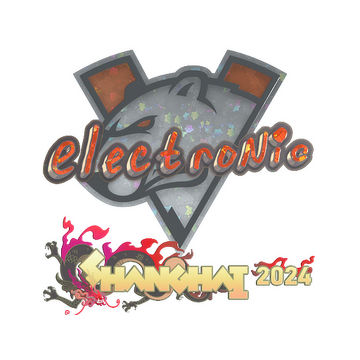 Sticker | electronic (Glitter) | Shanghai 2024