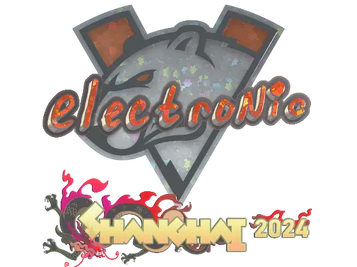 Sticker | electronic (Glitter) | Shanghai 2024