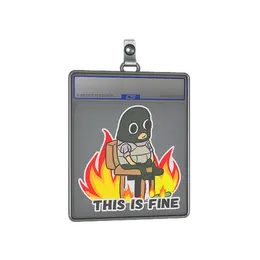Sticker Slab | This Is Fine image