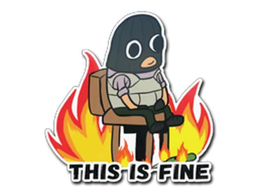 Sticker | This Is Fine (T)