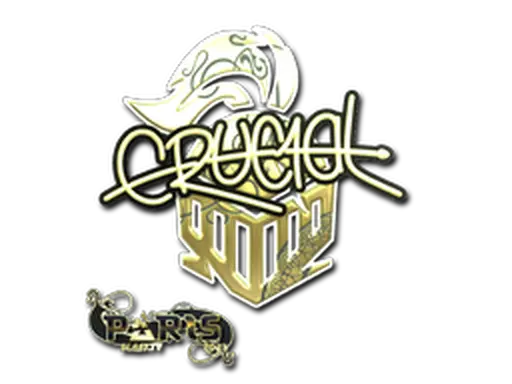 Sticker | CRUC1AL (Gold) | Paris 2023