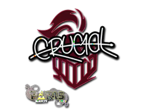 Sticker | CRUC1AL (Glitter) | Paris 2023