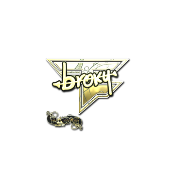 Sticker | broky (Gold) | Paris 2023