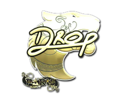 Sticker | drop (Gold) | Paris 2023