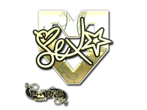 Sticker | dexter (Gold) | Paris 2023