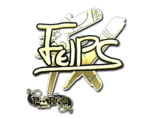 Sticker | felps (Gold) | Paris 2023