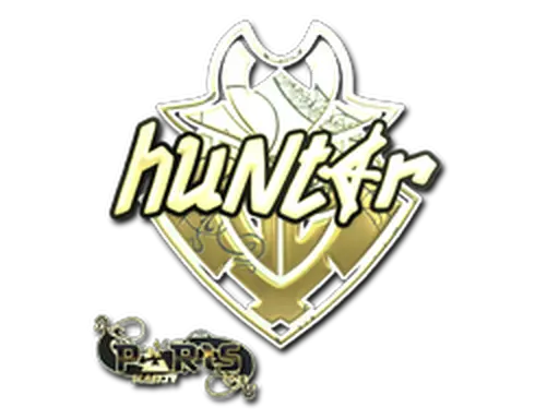 Sticker | huNter- (Gold) | Paris 2023