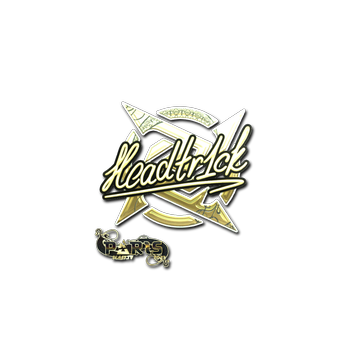 Sticker | headtr1ck (Gold) | Paris 2023