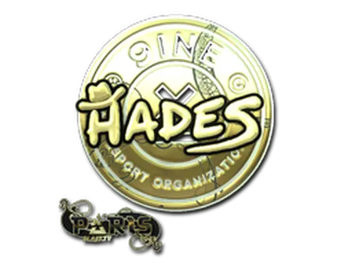 Sticker | hades (Gold) | Paris 2023
