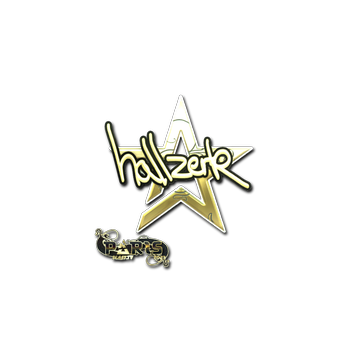 Sticker | hallzerk (Gold) | Paris 2023