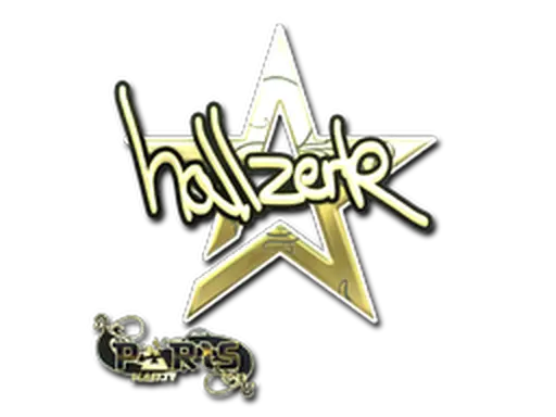 Sticker | hallzerk (Gold) | Paris 2023