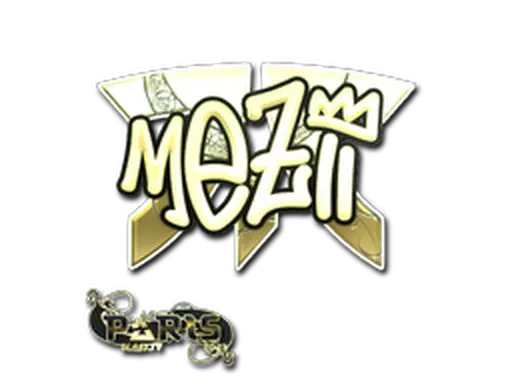 Sticker | mezii (Gold) | Paris 2023