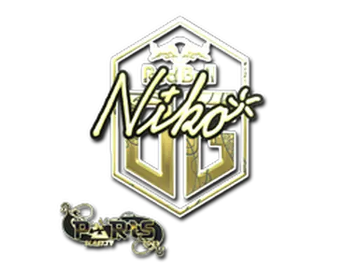 Sticker | niko (Gold)  | Paris 2023