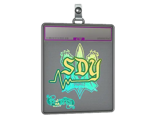 Sticker Slab | sdy (Holo) | Paris 2023