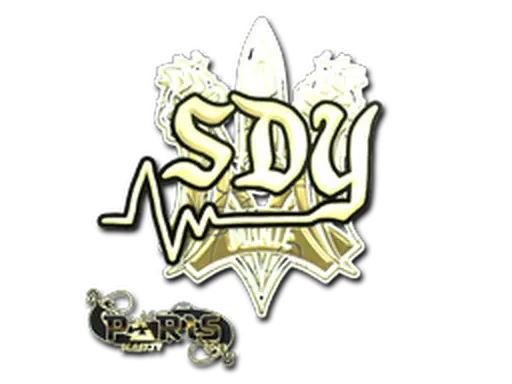 Sticker | sdy (Gold) | Paris 2023