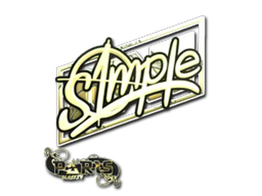 Sticker | s1mple (Gold) | Paris 2023