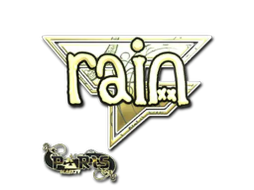 Sticker | rain (Gold) | Paris 2023
