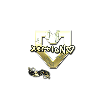 Sticker | xertioN (Gold) | Paris 2023