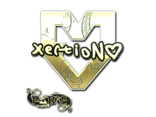 Sticker | xertioN (Gold) | Paris 2023