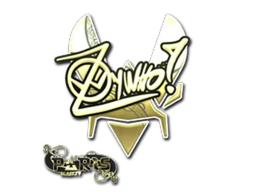 Sticker | ZywOo (Gold) | Paris 2023