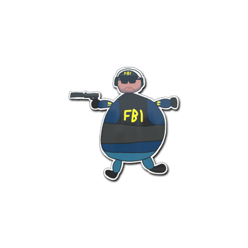 Sticker | Poorly Drawn FBI