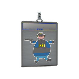 Sticker Slab | Poorly Drawn FBI image