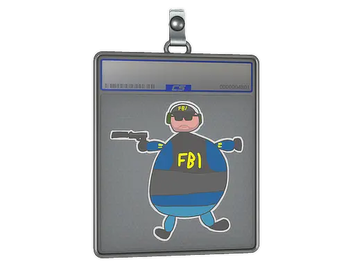 Sticker Slab | Poorly Drawn FBI