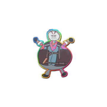 Sticker | Poorly Drawn Bloody Darryl (Holo)