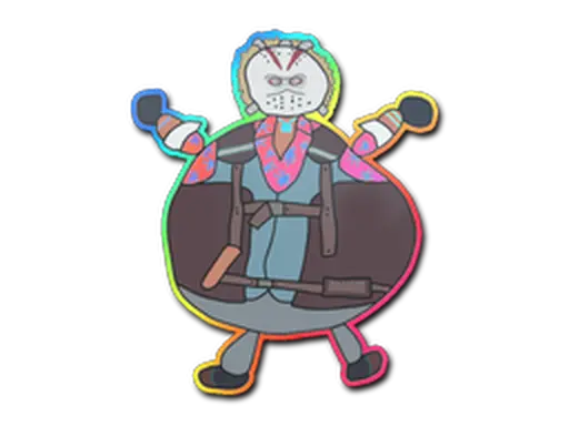 Sticker | Poorly Drawn Bloody Darryl (Holo)